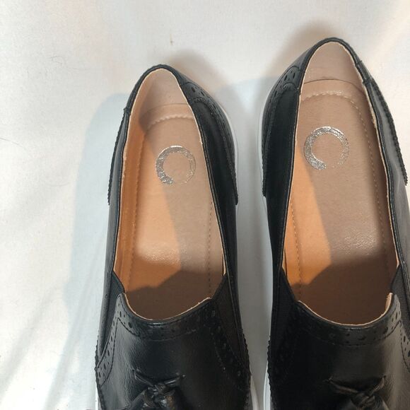NWOB Journee Collection Alisha Wingtip Slip On Tasseled Loafer Shoes Sz 9.5 - Picture 5 of 6